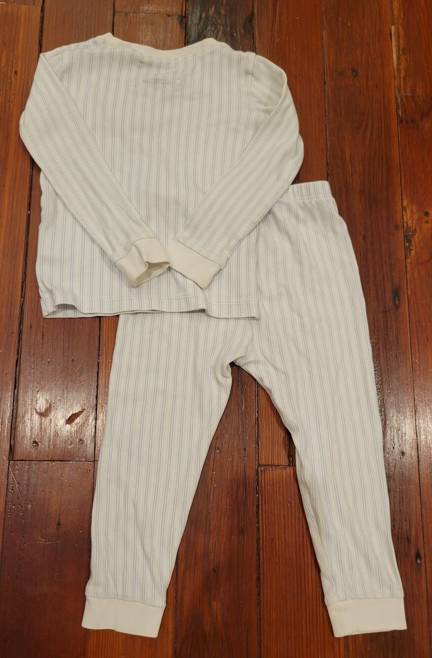 Lila & Hayes 3T Pima Cotton Blue Pinstripe Pajama Set